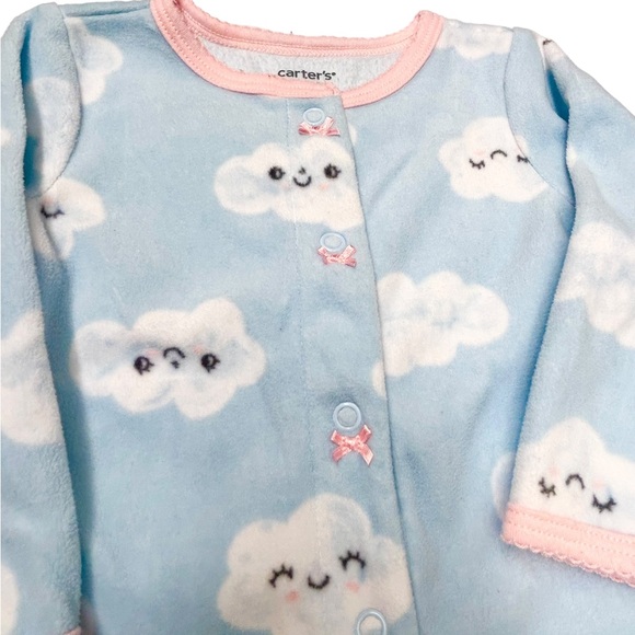 Carter’s - Clouds Footed Fleece Sleep and Play - 9 months - Picture 3 of 5